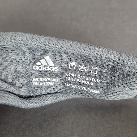 Adidas Visor Hat Reflective Adjustable Fit Gray NEW - Picture 8 of 8